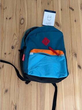 HawLander Teal & Light Blue Colorblock Backpack
